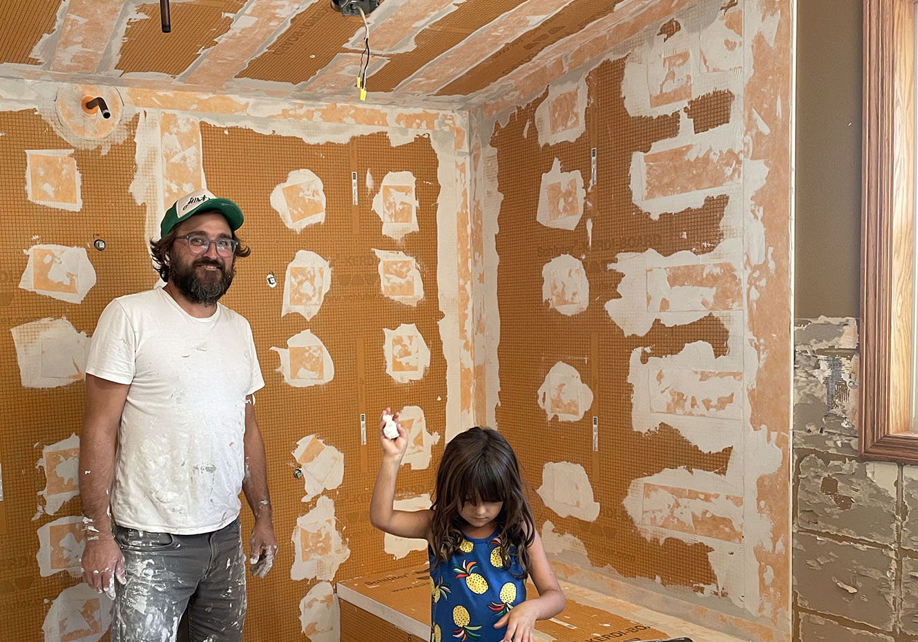 Colin working on home renovation